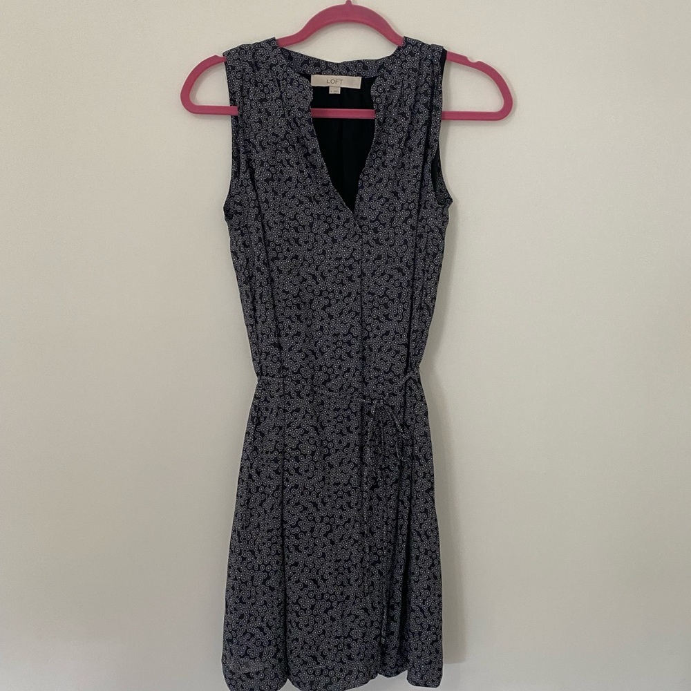 LOFT Black Casual Dress